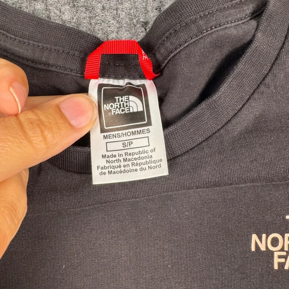 The North Face Men Black Denali Mt McKinley Alaska Long Sleeve Graphic Tee S 891